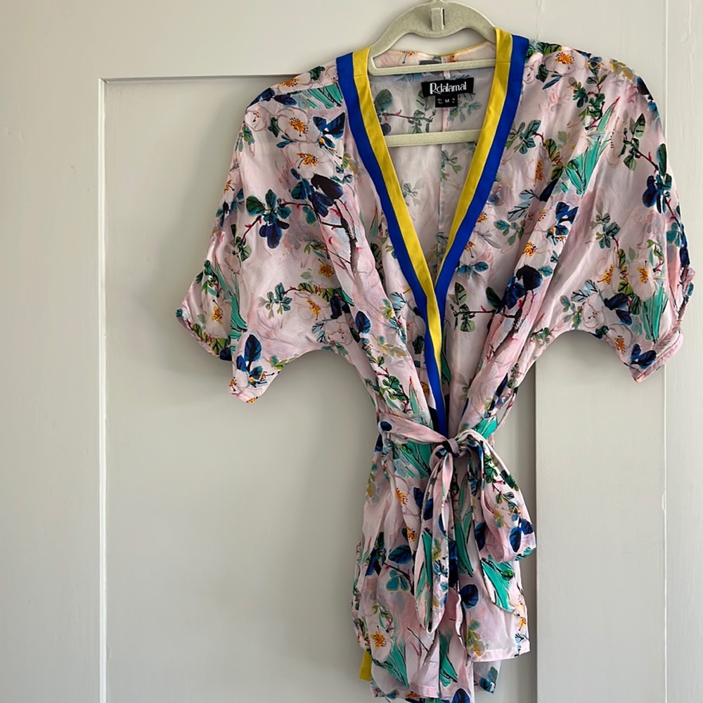 Anthropologie watercolor blouse